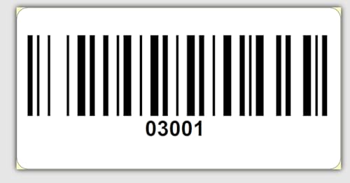 Universal Etiketten Archivierungsetiketten 30x15mm Code 128B 1000Etiketten/Rolle 4 bis 6 Stellig (ThermoTop, 03001-04000) von Barcodelabels24