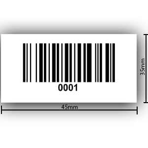 Universal Etiketten Archivierungsetiketten Barcodeetiketten 45x35mm fertig bedruckt 4 bis 13 Stellig 1000Etiketten/Rolle Universal Etiketten Archivierungsetiketten Barcodeetiketten 45x35mm fertig bedruckt 4 bis 13 Stellig 1000Etiketten/Rolle von Barcodelabels24