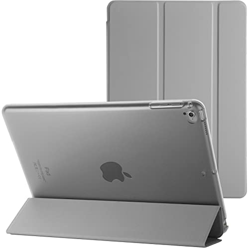 Dünne Smart Stand Case Magnetische Abdeckung für Apple iPad 9.7 2018 6th Gen A1954 A1893 Smart Case mit automatischer magnetischer Wake/Sleep-Funktion (Grau) von BargainParadise