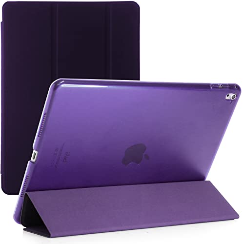 Für Apple iPad Pro 9.7 2016 A1674/1675 Smart Case mit automatischer magnetischer Wake/Sleep-Funktion (lila) von BargainParadise