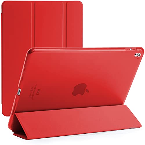 Für Apple iPad Pro 9.7 2016 A1674/1675 Smart Case mit automatischer magnetischer Wake/Sleep-Funktion (rot) von BargainParadise