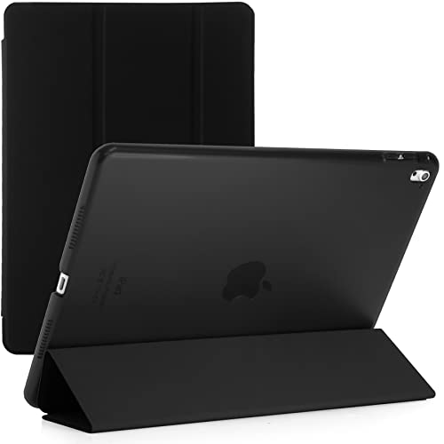 Für Apple iPad Pro 9.7 2016 A1674/1675 Smart Case mit automatischer magnetischer Wake/Sleep-Funktion (schwarz) von BargainParadise