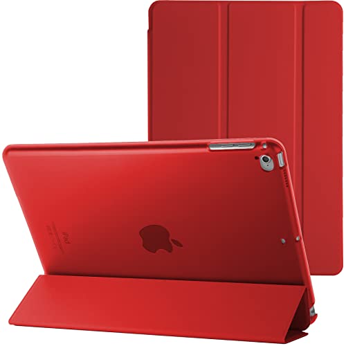 Schutzhülle für Apple iPad 9.7 2017 5. Generation A1822 A1823 mit automatischer magnetischer Wake-/Sleep-Funktion, Rot von BargainParadise