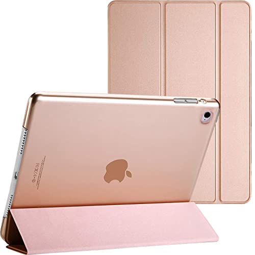 Smart Case für Apple iPad Air 1.Generation (Modell A1474, A1475, A1476) - Schlanke magnetische Hülle mit Auto Wake/Sleep Funktion (Roségold) von BargainParadise