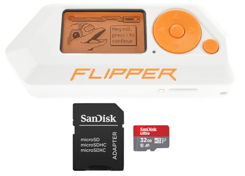Flipper Zero Starter Kit – Flipper Zero | 32 GB Micro SD Karte bis zu 120 MB/s | MicroSD zu SD Adapter von Barium Electronics
