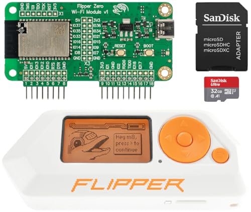 Flipper Zero WiFi Kit – Flipper Zero | WiFi Entwicklungskarte | 32 GB Micro SD Karte bis zu 120 MB/s | MicroSD zu SD Adapter von Barium Electronics