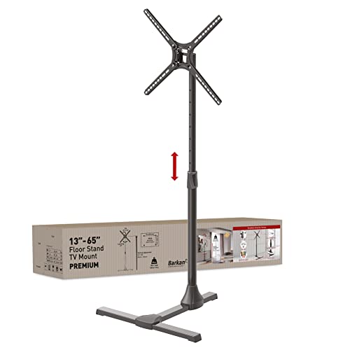 Barkan 13-65 Zoll Neigbare & Höhenverstellbar TV Bodenständer, hält bis 50Kg, 5 Jahre Garantie, Standfuß, Ständer, für LED OLED LCD, Max. VESA 400x400, Fernseher Halterung, Xcnbstodhgstl, Black Barkan 13-65 Zoll Neigbare & Höhenverstellbar TV Bodenständer, hält bis 50Kg, 5 Jahre Garantie, Standfuß, Ständer, für LED OLED LCD, Max. VESA 400x400, Fernseher Halterung, Xcnbstodhgstl, Black von Barkan
