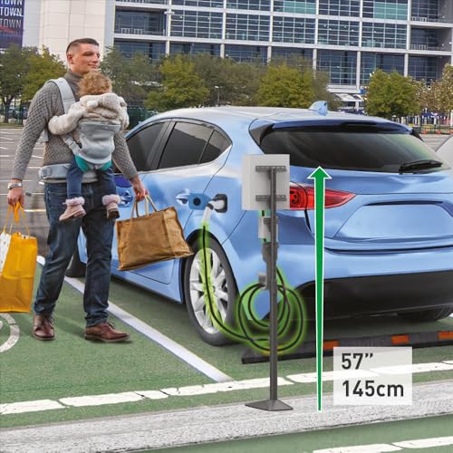 Barkan 145cm Außen-Universal EV-Ladeständer, 5 Jahre Garantie, wetterfeste Zinkbeschichtung, für Level 1 & 2 Ladestationen, bis zu 50Kg, Tesla, Bodenmontage, Ladepedestal, E Auto/Elektroauto Barkan 145cm Außen-Universal EV-Ladeständer, 5 Jahre Garantie, wetterfeste Zinkbeschichtung, für Level 1 & 2 Ladestationen, bis zu 50Kg, Tesla, Bodenmontage, Ladepedestal, E Auto/Elektroauto von Barkan