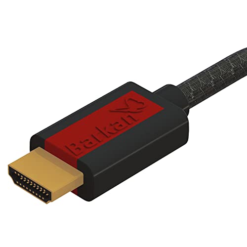 Barkan 4K HDMI Kabel, HDMI 2.1 Kabel 1.8M, Ultrahochgeschwindigkeit 18 Gbit/s 4K bei 60 Hz 2160P Dolby Vision, genießen Sie die HD-Vision des Spiels, kompatibel mit TV, PC, PS5, PS4, PS3 von Barkan