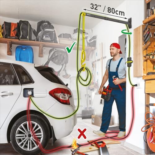 Barkan 80cm Lange EV Ladekabel Wandhalterung arm, 5 Jahre Garantie, Draußen/Outdoor Wetterfest und wasserdicht, für E Auto EV/PHEV/Elektroauto Kabel Barkan 80cm Lange EV Ladekabel Wandhalterung arm, 5 Jahre Garantie, Draußen/Outdoor Wetterfest und wasserdicht, für E Auto EV/PHEV/Elektroauto Kabel von Barkan
