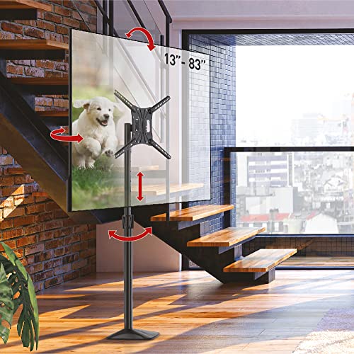 Barkan Bodenmontage 13-83 Zoll Neigbare & Höhenverstellbar TV Bodenständer, hält bis 50Kg, 5 Jahre Garantie, Standfuß, Ständer, für LED OLED LCD, Ma, FS420, Black Barkan Bodenmontage 13-83 Zoll Neigbare & Höhenverstellbar TV Bodenständer, hält bis 50Kg, 5 Jahre Garantie, Standfuß, Ständer, für LED OLED LCD, Ma, FS420, Black von Barkan