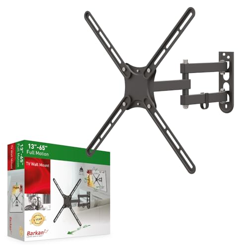 Barkan TV Wandhalterung, 13-65 Zoll Schwenkbar/Neigbar/Vollbewegung TV Halterung, hält bis 36Kg, für LED OLED LCD, Max. VESA 400x400, E3433, 40 cm Lange Barkan TV Wandhalterung, 13-65 Zoll Schwenkbar/Neigbar/Vollbewegung TV Halterung, hält bis 36Kg, für LED OLED LCD, Max. VESA 400x400, E3433, 40 cm Lange von Barkan