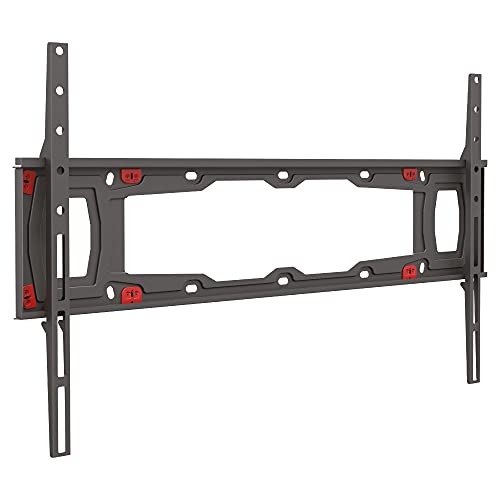 Barkan TV Wandhalterung, 29 - 75 Zoll Feste , Trockenbauwände ohne Bohren flach & Curved Fernseher TV Halterung, hält bis 43Kg, patentiert automatische Sperre, für LED OLED LCD, Max. VESA 600x400 ND400.B von Barkan