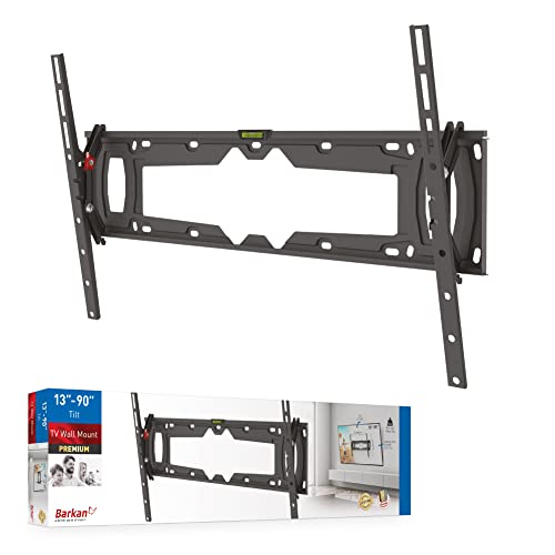 Barkan TV Wandhalterung, 32 - 90 Zoll Neigbare flach & curved Fernseher TV Halterung, hält bis 60Kg, patentiert automatische Sperre, Ultra-dünne, Extra stabil, für LED OLED LCD, Max. VESA 600x400 Barkan TV Wandhalterung, 32 - 90 Zoll Neigbare flach & curved Fernseher TV Halterung, hält bis 60Kg, patentiert automatische Sperre, Ultra-dünne, Extra stabil, für LED OLED LCD, Max. VESA 600x400 von Barkan
