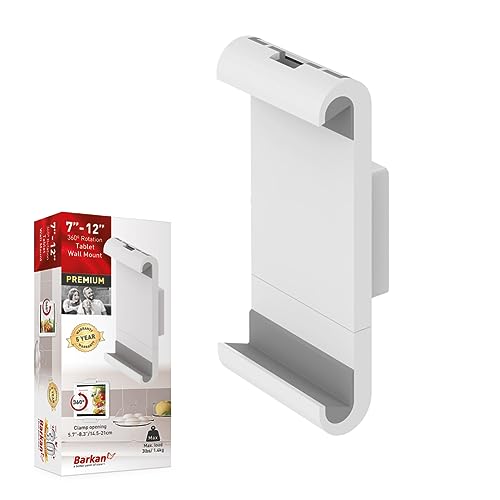 Barkan Tablet Mount Holder for 7-12 inch Devices, Fixed, 360 Degree Rotation Bracket, fits Apple iPad/Air/Mini, Samsung Galaxy Tab von Barkan