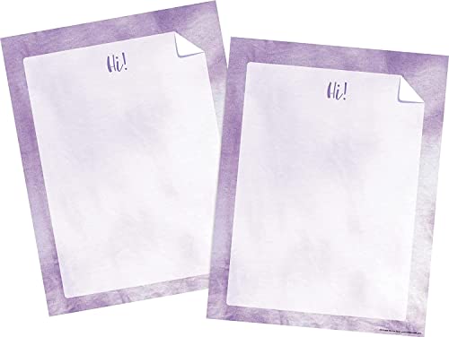Barker Creek Designer-Computerpapier, 100 Blatt, violett, Batikpapier, dekoratives Papier, Schreibwaren, 21,6 x 27,9 cm, 100 Blatt, Heim-, Schul- und Bürobedarf (4338) von Barker Creek