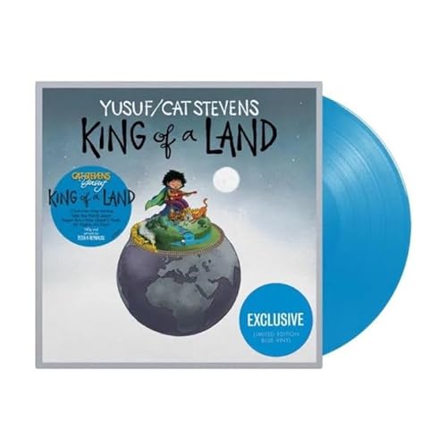 Cat Stevens - King of a Land Exclusive Limited Edition Transparent Blue Color Vinyl LP Record von Barnes Noble Consign