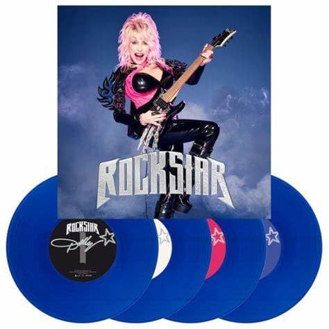 Dolly Parton Vinyl, Rockstar Record, Blue 4LP von Barnes Noble Consign