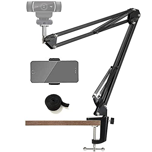 Etucro Webcam Ständer Handyhalter Aufhängung Scherenarm Webcam Kamerahalterung Handy Stativhalter für Handys, Logitech Webcam C920 C930 C922 C615 und andere Geräte mit 1/4" Gewinde Etucro Webcam Ständer Handyhalter Aufhängung Scherenarm Webcam Kamerahalterung Handy Stativhalter für Handys, Logitech Webcam C920 C930 C922 C615 und andere Geräte mit 1/4" Gewinde von Etucro