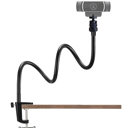 Etucro Webcam Stand 27" Verstellbare Schwanenhals Desktop Kamera Mount Hoder for Logitech Webcam C925e C922 C930 C920 C615 und mehr (1/4" Gewinde) von Ｂａｒｏｂｋｅ