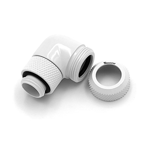 BARROW Multi-Link Adapter Anschluss 90 Grad G1/4 Zoll AG auf 12mm AD Hardtube - drehbar, weiß BARROW Multi-Link Adapter Anschluss 90 Grad G1/4 Zoll AG auf 12mm AD Hardtube - drehbar, weiß von Barrow