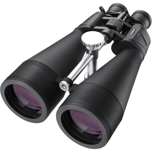 BARSKA Gladiator 25-125x80 Zoom-Fernglas (grünes Objektiv, verstrebter Stativadapter), Schwarz von Barska