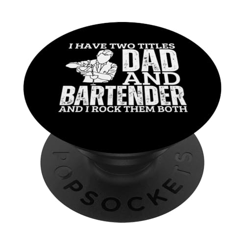 Barkeeper und Papa sind stolz auf lustige Männer beim Barkeeper PopSockets Klebender PopGrip Barkeeper und Papa sind stolz auf lustige Männer beim Barkeeper PopSockets Klebender PopGrip von Bartender Accessories And Bar Tending Designs