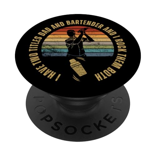 Barkeeper und Papa sind stolz auf lustige Männer beim Barkeeper PopSockets Klebender PopGrip Barkeeper und Papa sind stolz auf lustige Männer beim Barkeeper PopSockets Klebender PopGrip von Bartender Accessories And Bar Tending Designs