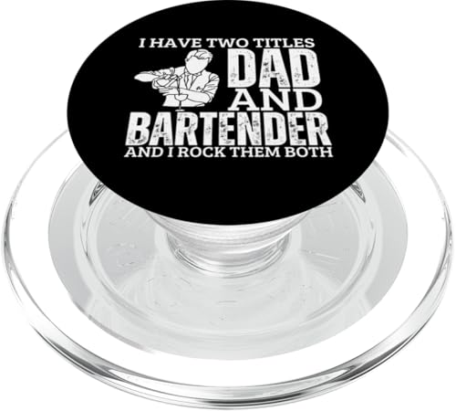 Barkeeper und Papa sind stolz auf lustige Männer beim Barkeeper PopSockets PopGrip für MagSafe Barkeeper und Papa sind stolz auf lustige Männer beim Barkeeper PopSockets PopGrip für MagSafe von Bartender Accessories And Bar Tending Designs
