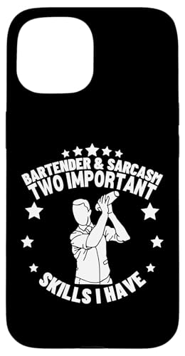 Barkeeper und Sarkasmus Lustiges Barkeeper Hülle für iPhone 15 Barkeeper und Sarkasmus Lustiges Barkeeper Hülle für iPhone 15 von Bartender Accessories And Bar Tending Designs