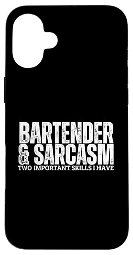 Barkeeper und Sarkasmus Lustiges Barkeeper Hülle für iPhone 16 Plus Barkeeper und Sarkasmus Lustiges Barkeeper Hülle für iPhone 16 Plus von Bartender Accessories And Bar Tending Designs