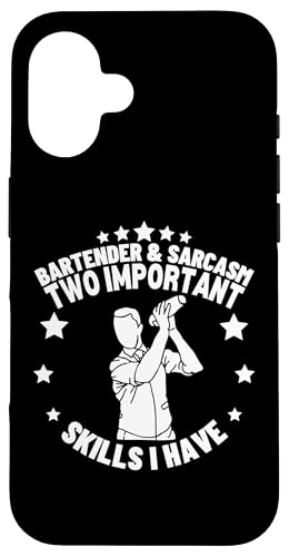 Barkeeper und Sarkasmus Lustiges Barkeeper Hülle für iPhone 16 Barkeeper und Sarkasmus Lustiges Barkeeper Hülle für iPhone 16 von Bartender Accessories And Bar Tending Designs