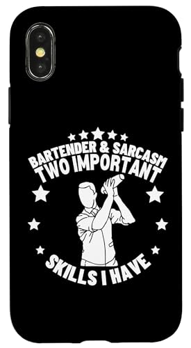Barkeeper und Sarkasmus Lustiges Barkeeper Hülle für iPhone X/XS Barkeeper und Sarkasmus Lustiges Barkeeper Hülle für iPhone X/XS von Bartender Accessories And Bar Tending Designs