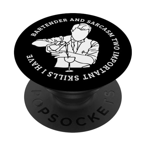 Barkeeper und Sarkasmus Lustiges Barkeeper PopSockets Klebender PopGrip Barkeeper und Sarkasmus Lustiges Barkeeper PopSockets Klebender PopGrip von Bartender Accessories And Bar Tending Designs