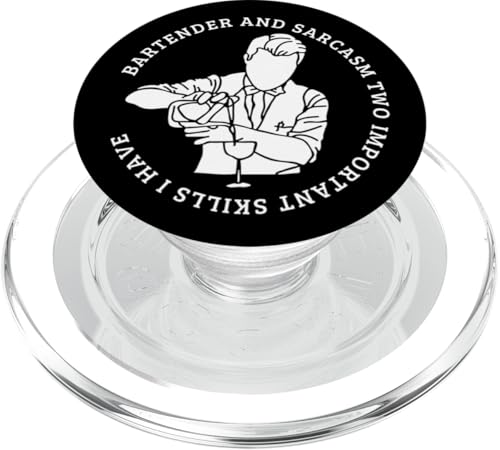 Barkeeper und Sarkasmus Lustiges Barkeeper PopSockets PopGrip für MagSafe Barkeeper und Sarkasmus Lustiges Barkeeper PopSockets PopGrip für MagSafe von Bartender Accessories And Bar Tending Designs