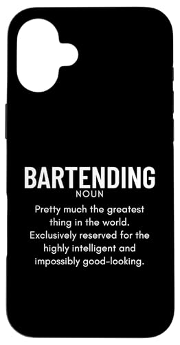 Bartending Definition Lustiger Barkeeper Hülle für iPhone 16 Plus Bartending Definition Lustiger Barkeeper Hülle für iPhone 16 Plus von Bartender Accessories And Bar Tending Designs