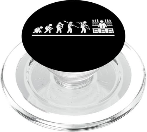 Bartending Evolution Männer Frauen Lustiger Barkeeper PopSockets PopGrip für MagSafe Bartending Evolution Männer Frauen Lustiger Barkeeper PopSockets PopGrip für MagSafe von Bartender Accessories And Bar Tending Designs