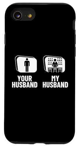 Lustiger Barkeeper mit Aufschrift "Your Husband My Husband Bartending Wife" Hülle für iPhone SE (2020) / 7 / 8 von Bartender Accessories And Bar Tending Designs