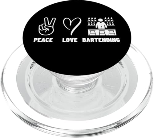 Peace Love Barkeeper Männer Frauen Barkeeper PopSockets PopGrip für MagSafe Peace Love Barkeeper Männer Frauen Barkeeper PopSockets PopGrip für MagSafe von Bartender Accessories And Bar Tending Designs