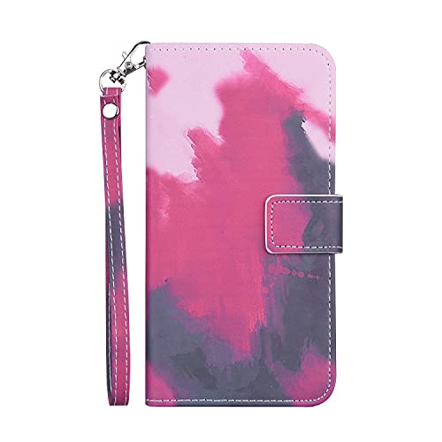 Bartern Handyhülle für Samsung Galaxy S20 FE 5G,Samsung Galaxy S20 FE 5G Hülle,Bunter Farbverlauf PU Leder Flip Case,Stoßfeste Schutzhülle mit Kartenfach Standfunktion Magnet,Beere Lila von Bartern