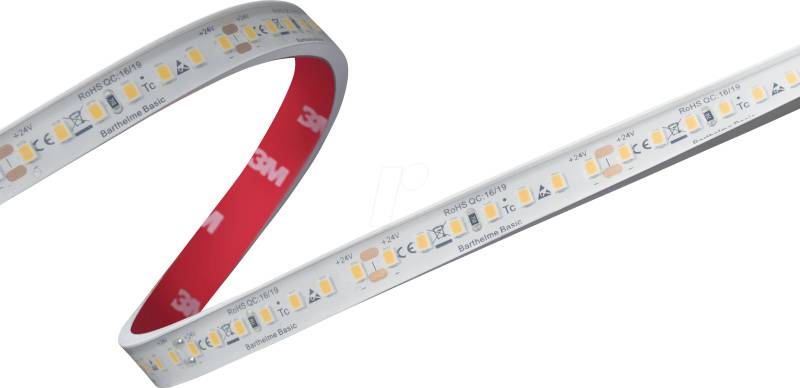 BARTH 51540533 - LED-Streifen, BASIC TOP VIEW, 4mm, IP67, 500 cm, 24 V DC, 3000 K von Barthelme