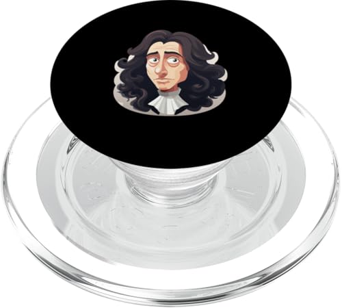 Baruch Spinoza Comic PopSockets PopGrip für MagSafe Baruch Spinoza Comic PopSockets PopGrip für MagSafe von Baruch Spinoza Philosophy Art Designs