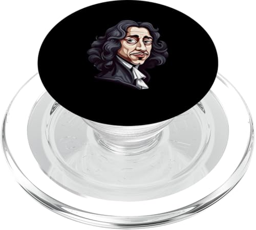Baruch Spinoza Karikatur PopSockets PopGrip für MagSafe Baruch Spinoza Karikatur PopSockets PopGrip für MagSafe von Baruch Spinoza Philosophy Art Designs