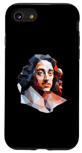 Baruch Spinoza Low-Poly-Kunst Hülle für iPhone SE (2020) / 7 / 8 von Baruch Spinoza Philosophy Art Designs