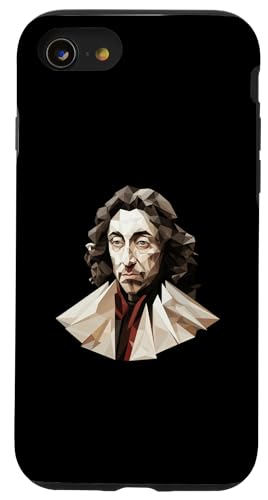 Baruch Spinoza Origami Hülle für iPhone SE (2020) / 7 / 8 von Baruch Spinoza Philosophy Art Designs
