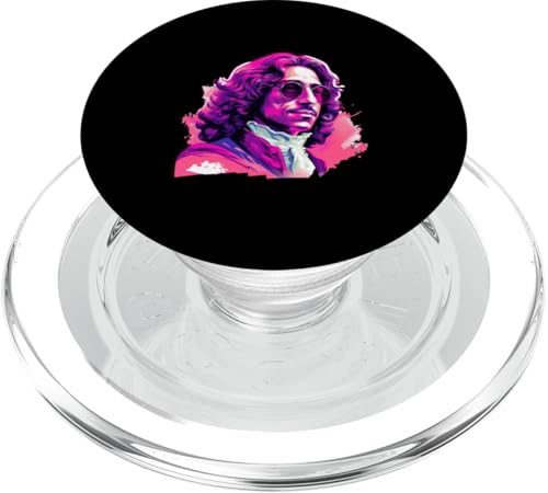 Baruch Spinoza Synthwave PopSockets PopGrip für MagSafe Baruch Spinoza Synthwave PopSockets PopGrip für MagSafe von Baruch Spinoza Philosophy Art Designs