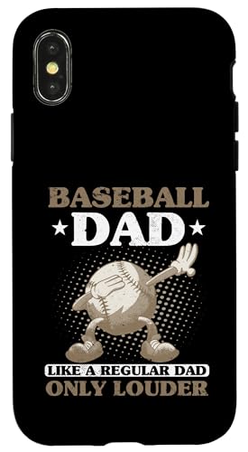 Vatertag Baseball Dad Parent Hülle für iPhone X/XS von Baseball Dad Gifts for Men