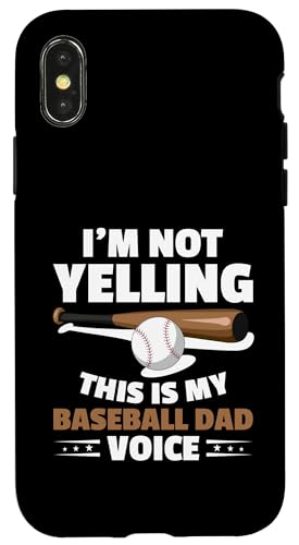 Vatertag Baseball Dad Parent Hülle für iPhone X/XS von Baseball Dad Gifts for Men