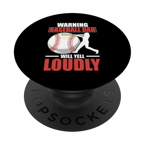 Vatertag Baseball Dad Parent PopSockets Klebender PopGrip von Baseball Dad Gifts for Men