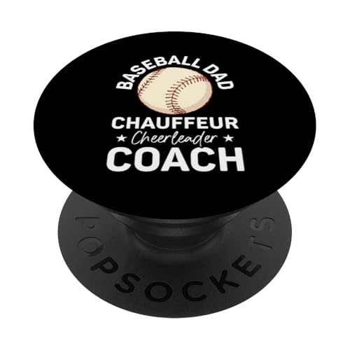 Vatertag Baseball Dad Parent PopSockets Klebender PopGrip von Baseball Dad Gifts for Men